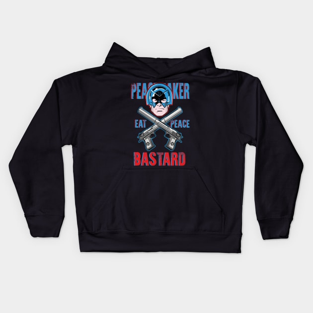 PEACEMAKER: EAT PEACE BASTARD Kids Hoodie by FunGangStore